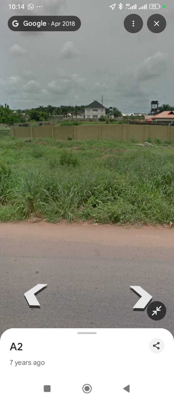 Parcel of land measuring 180feet x 600 feet along 